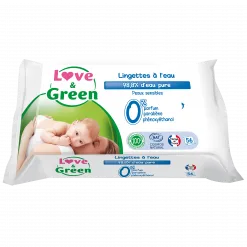 Lingettes à l'eau Love & Green