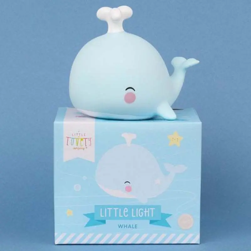 Boite Veilleuse Baleine A Little Lovely Company - Face