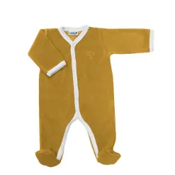 Pyjama miel velours Premiers Moments - face