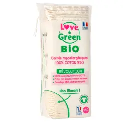 Carrés de coton Love & Green