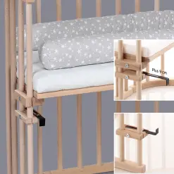 Lit berceau Cododo avec matelas BabyBay Original en Bois Naturel