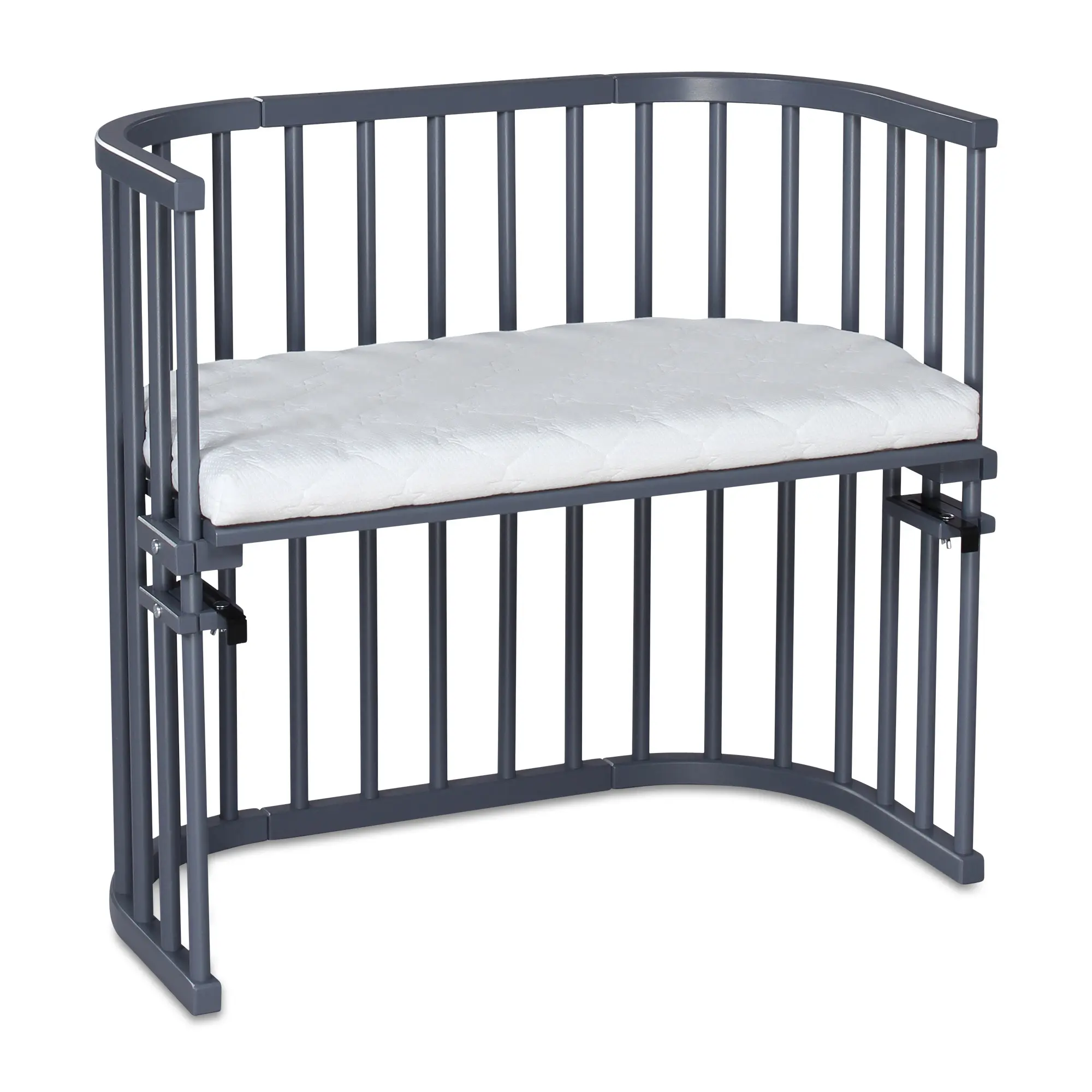 Lit Babybay Original Gris avec matelas