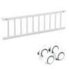 Kit de transformation berceau BabyBay Original Blanc, Barrière + Roues