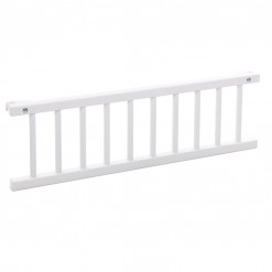 Kit de transformation berceau BabyBay Original Blanc, Barrière + Roues