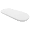Drap Housse Bébé Blanc en Coton Bio pour Matelas 80x30cm : Couffin, Nacelle, Berceau