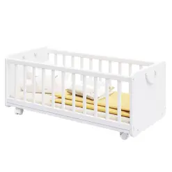 Lit Bébé 6 en 1 Pin - ORNELLA - Bac à jouets 2