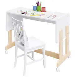 Lit Bébé 6 en 1 Pin - ORNELLA - Bureau