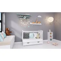 Lit Bébé Elinor Avec Tiroir 3