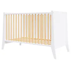 Lit Bébé Zoé Blanc et Pin 1