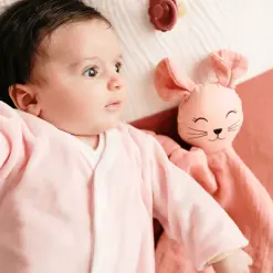Pyjama Bébé Velours Pivoine