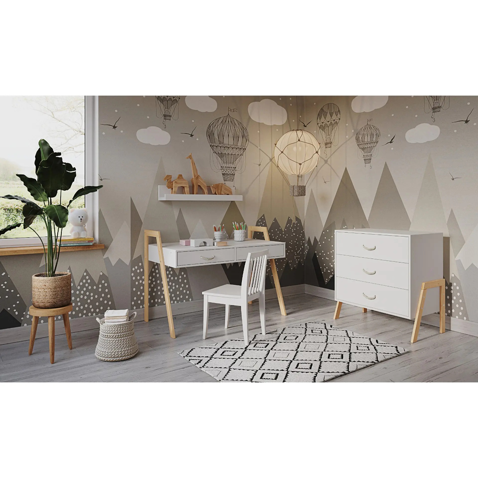 Lit évolutif et Commode à Langer LIV