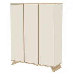Armoire 3 Portes Extra Large - SIENNA - Crème