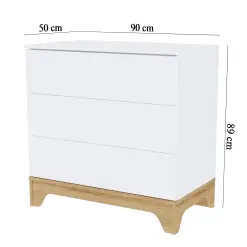 Commode à Langer avec Plan à Langer Amovible – LUMINA