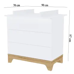 Commode à Langer avec Plan à Langer Amovible – LUMINA