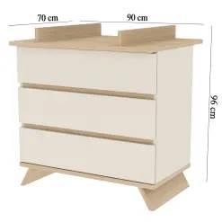 Commode à Langer avec Plan à Langer Amovible – SIENNA