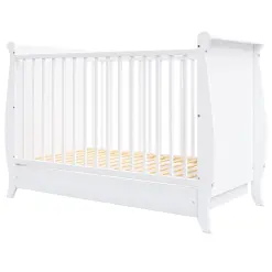 Lit bébé évolutif avec tiroir – ALBA – 120×60 cm