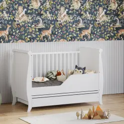 Lit bébé évolutif avec tiroir – ALBA – 120×60 cm