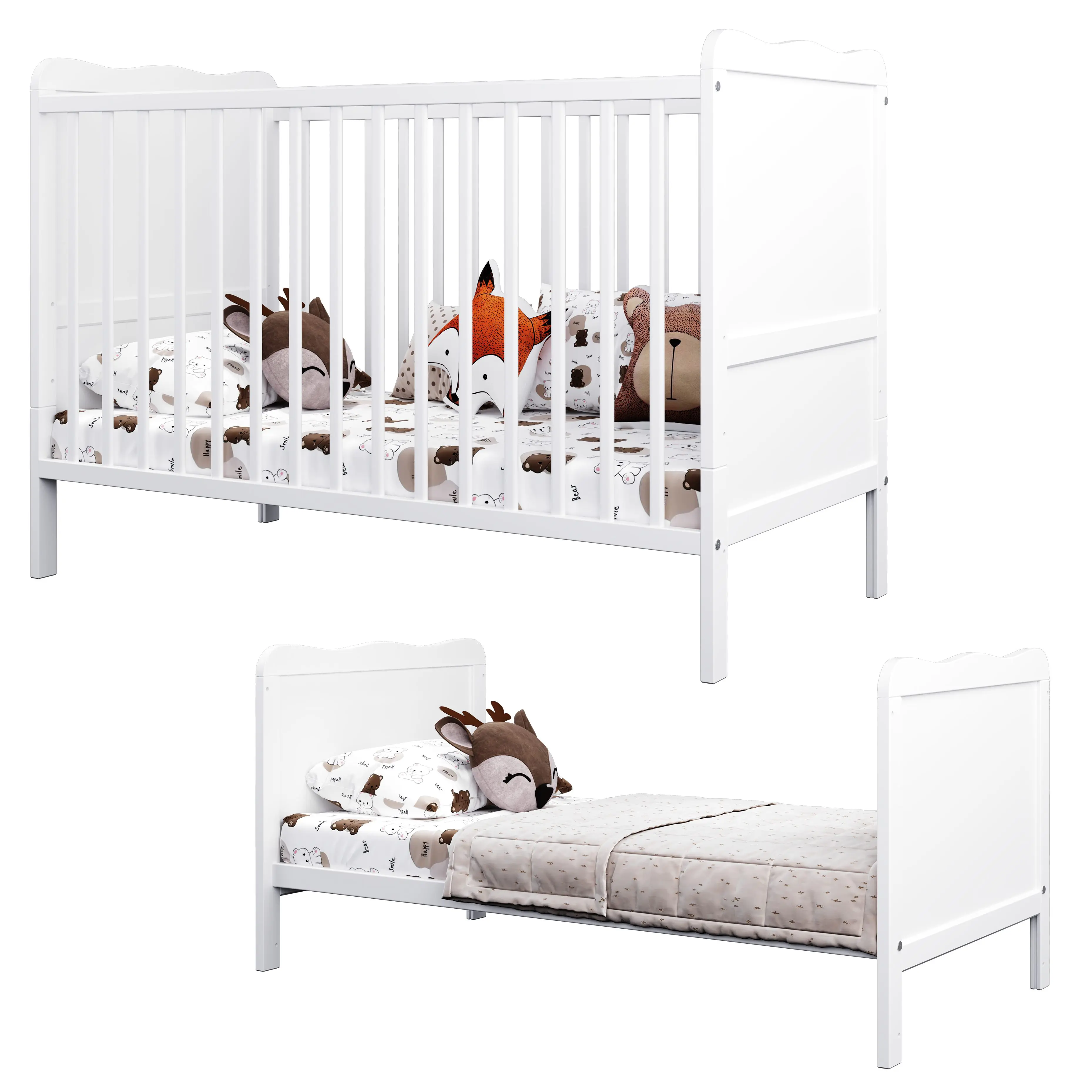 Lit bébé évolutif – LOUISE – 120×60 cm